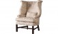 Armchair CHIPPENDALE SCROLLED WING CHAIR