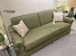 Green linen sofa-bed