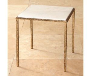 Table Hammered Gold square